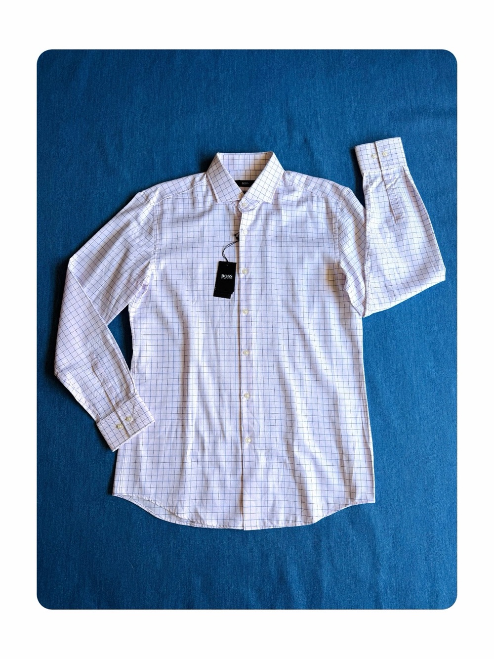 ★ Hugo Boss NWT Men’s Elevated Basic Slim Fit Formal Button Down Pink 42 ★